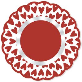 Poli Redondo Passione Vermelho / Branco