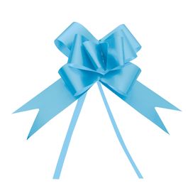 Laço Pronto Liso Acetinado Azul Claro