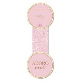 Lacre Para Sacola Boho Rosa