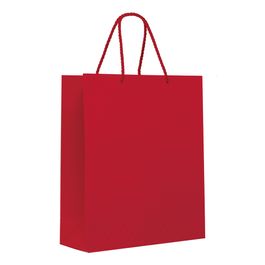 Sacola Premium Acabamento Especial Puffer Vermelho