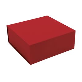 Caixa Rígida Dobravel Quadrada Com Imã Vermelho