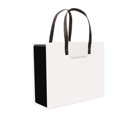 Caixa Rigida Dobravel Maleta Luxcase Com Ima Liso Branco E Preto