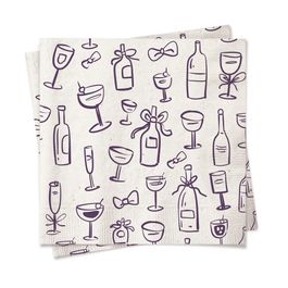 Guardanapo De Papel Vino Azul