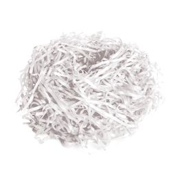 Palha De Papel Seda Liso Branco