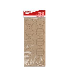 Adesivo Para Brownie Sabor E Validade Marrom / Pardo