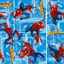Folha Licenciada Spider Man Tech Colorido