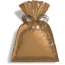 Saco para Presente Metal Toffee Castanho