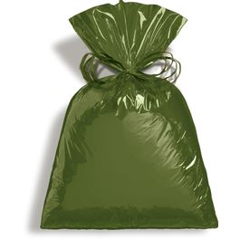 Saco Para Presente Metal  Verde Militar