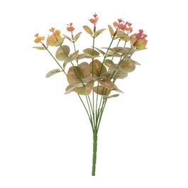 Buque Eucalipto 32cm - Verde / Laranja