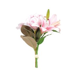 Flores Ramalhete X5 39cm - Rosa