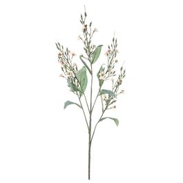 Haste Mini Flores E Folhagens Creme/Verde Claro 92cm