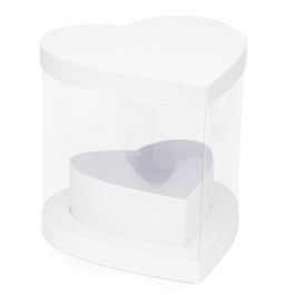Caixa Coração Liso Branco