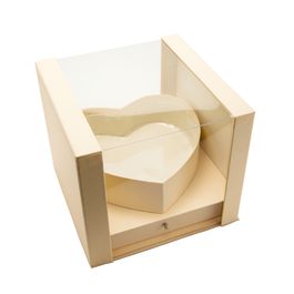 Caixa Quadrada Liso Bege
