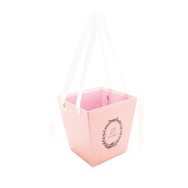 Caixa Quadrada Liso Rosa Claro