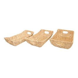 Cesta Decorativa Retangular Natural