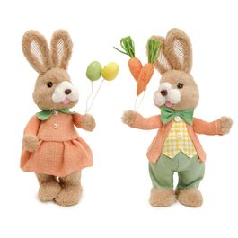 Coelho Decorativo Arranjos Sortido Cor Laranja/Amarelo/Verde